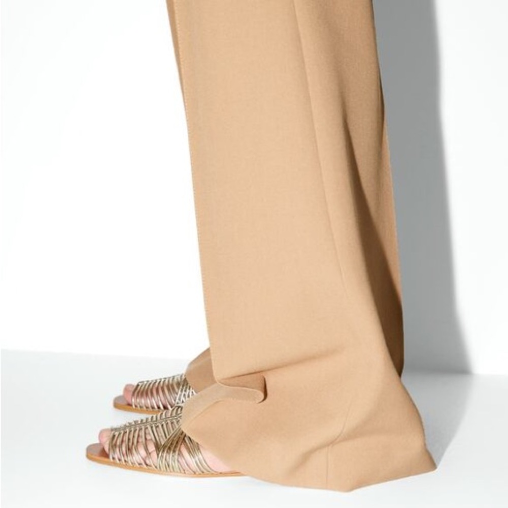 Zara Flat Multi-Strap Gladiator Cage Sandals With… - image 3